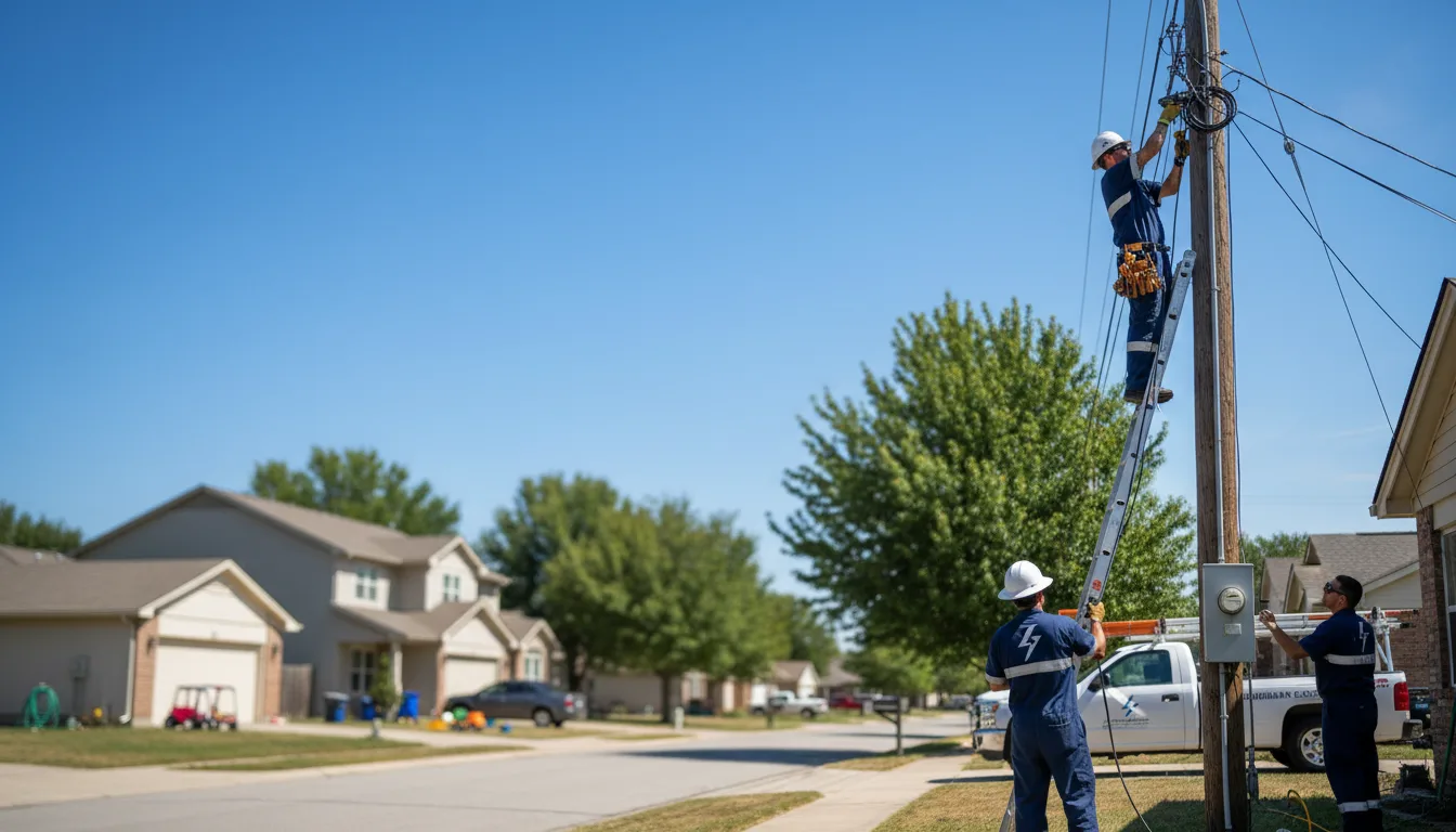 Residential electrician providing installation services in Rea, MO